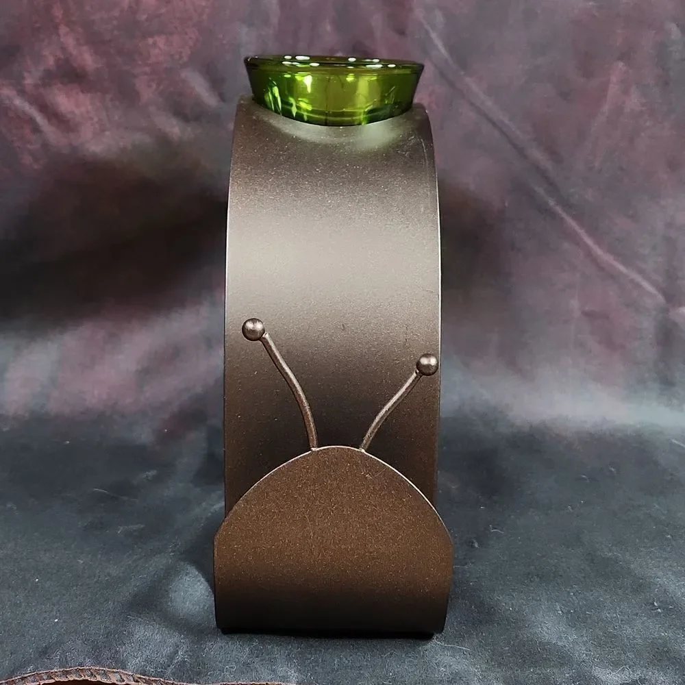 🩵NIB PartyLite Metal Snail Tealight/Votive Candle Holder